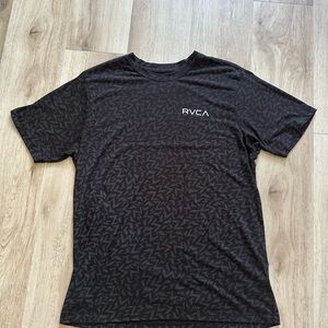 RVCA Black Patterned Men's Tee